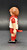 Geobra the German manufacture of Playmobil 2006 white jersey footballer / soccer player from the Playmobil 4700 Soccer Football Stadium set. The figure is wearing a white jersey with red sleeves, shorts and socks. The jersey also has FAIR in red letters across the front and 23 as soccer jersey number. The player has lever to create a kicking motion.
