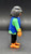 Geobra the German manufacture of Playmobil 2002 pirate figure (part #3009530) from 3127 Pirates Superset 3-inch tall figure for ages 3+. The figure is wearing a green shirt with blue vest and black pants. The figure is missing his red headband (part #30096640).