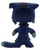 Hasbro 2018 Lost Kitties collectible figures series 1 Drizzle. This whimsical dark-blue cat figurine features signature dripping mint-green accents and prominent buck teeth. The figure stands 1.5-inches tall for ages 5+.