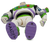 Disney Pixar Toy Story action figure of Buzz Lightyear that stands 8-inches tall. Buzz Lightyear is a fictional character in the Disney–Pixar Toy Story franchise. He is a superhero action figure from an in-universe media franchise. Buzz is recognizable by his lime green, purple, and white space suit.