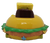 SpongeBob SquarePants driving the Z-Go Krabby Patty wagon car. The 2015 DecoPac toy features SpongeBob driving his Krabby Patty shaped car that is 3.5-inches wide by 3.5-inches deep and 2.5-inches tall. A square yellow sponge named SpongeBob SquarePants lives in a pineapple with his pet snail, Gary, in the city of Bikini Bottom on the floor of the Pacific Ocean.