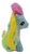 McDonald's Happy Meal Toy My Little Pony Rainbow Dash toy figure. Rainbow Dash is a fictional character who appears in the Hasbro's My Little Pony toyline and media franchise. She is a close friend of Twilight Sparkle, serving as a core member of the group of main characters collectively known as the Mane Six.The series contains 8 different ponies and was available December 4, 2008 - January 8, 2009.