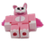 Buddy the Bunny from the Roblox Series 12 Mystery Figures collection by Jazwares. The pink-and-white bunny figure features translucent neon pink angel wings and a matching pink bunny-suit outfit. The figure stands 3.25-inches tall and is 2.75-inches wide. For ages 6+.