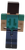 Jazwares Minecraft Steve 3-inch tall action figure. Standing approximately 3 inches tall, this blocky ABS plastic figure features basic articulation at the shoulders and legs, designed to mimic Steve's iconic in-game appearance with his teal shirt and blue pants.