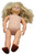 Our Generation 18" Blonde Curly Hair Girl Doll in Pink & Leopard Outfit - Stylish Adventure Companion, 18-inch doll with long, voluminous blonde curls and a beige bodysuit shown against a white background.
