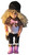 Our Generation 18" Blonde Curly Hair Girl Doll in Pink & Leopard Outfit - Stylish Adventure Companion, 18-inch doll wearing a black hat, leopard-print cape with pink bow, white top, black pants, and pink boots.