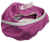 American Girl white wide-leg sailor pants and magenta bottoms. The pants are white with grey stripes and magenta bottoms. The pants have 3 white buttons on each side and the bottoms have white lace trim at legs.