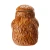 Pacific Trading Bigfoot Ceramic Cookie Jar - Whimsical Kitchen Storage for Cookies - Fun & Functional Home Decor, brown ceramic cookie jar with a textured Bigfoot fur design and matching removable lid, shown against a white background.