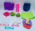 Unknown Ultimate 18" Doll Accessory Collection: Stylish Purses, Trendy Clothes, & Fun Glasses for Creative Play, colorful doll accessories including purses, clothing, socks, mittens, and several pairs of toy glasses