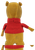 Disney Vintage 1960's Disney's Winnie The Pooh Stuffed Animal, rear view of a golden-brown plush Winnie the Pooh wearing a red knit shirt, showing stitched seams and vintage wear.