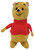 Disney Vintage 1960's Disney's Winnie The Pooh Stuffed Animal, vintage golden-yellow Winnie the Pooh plush wearing a red shirt with a friendly embroidered face, shown against a white background