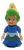 Happily Ever After 1990 3-inch tall action figure of Marina. Marina is one of the Seven Dwarfelles (the female cousins of the original Seven Dwarfs). She is the elemental Dwarfelle who has magical power over lakes and rivers. She features a light-yellow curled cap, bright green hair, and a multi-toned blue and teal tiered dress representing water waves.
