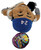 Silly Slammers MLB Seattle Mariners #24 Ken Griffey Jr #187 Plush, close-up of the baseball player plush wearing a blue number 24 jersey and holding a bat, with its collectible tag attached.