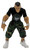 Jakks Pacific WWE Micro Aggression John Cena 2-Inch Action Figure (2006) - Collectible Toy for Ages 3+, small John Cena wrestling figure wearing a black T-shirt, green camouflage shorts, white wristbands, and white sneakers, shown standing against a white background.