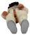 Fisher-Price 1980 Adventure People #358 Adventure Series “Deep-Sea Diver,” vintage white-suited diver action figure shown from below with gray boots, brown gloves and belt, and black helmet on a white background.