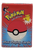 Bicycle Brand Playing Cards Pokémon mini playing cards from 1999 in red box with a Poké Ball illustration, Ash, and Pikachu. The Creatures and Game Freak are trademarks of Nintendo. The mini playing card deck was made in China. The cards are 2.5-inches by 1.75-inches in size.
