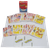 Bicycle Brand Playing Cards Pokémon mini playing cards from 1999 in red box with a Poké Ball illustration, Ash, and Pikachu. The Creatures and Game Freak are trademarks of Nintendo. The mini playing card deck was made in China. The cards are 2.5-inches by 1.75-inches in size.