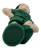 Subway Kids' Pak 2001 Soccer Kicker figure from the Team Player Action Sports series of toys. The series contained 4 different figures to collect. The soccer kicker is a woman wearing green top, shorts and shoes. The lever on the back creates a kicking action.