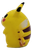 Pokémon Pikachu 1.5-inch tall PVC figure by TOMY. This collectible feature toy from the late 90s is known for its distinctive chunky, "chubby" Generation 1 design. Pikachu is a small, plump, mouse-like Pokémon almost completely covered in yellow fur. Its face has brown eyes, a small mouth, and circular red cheek pouches. This figure can also be used as a pencil topper and was made in China.