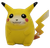 Pokémon Pikachu 1.5-inch tall PVC figure by TOMY. This collectible feature toy from the late 90s is known for its distinctive chunky, "chubby" Generation 1 design. Pikachu is a small, plump, mouse-like Pokémon almost completely covered in yellow fur. Its face has brown eyes, a small mouth, and circular red cheek pouches. This figure can also be used as a pencil topper and was made in China.