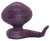 Pokémon Arbok 1.5-inch tall PVC figure by TOMY. This collectible feature toy from the late 90s for ages 4+. Arbok is a serpentine Pokémon that resembles a cobra. It has narrow eyes and several sharp teeth. Just below its head is a large hood with a face-like pattern. This figure was made in China.