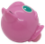 Kellogg's 2000 Pokemon Jigglypuff Battle Top cereal premium. Kellogg's offered several premiums promoting the Nintendo license of Pokemon. Jigglypuff is a pink Pokémon with a spherical body. It has pointed ears with black insides and large, blue eyes. It has small, stubby arms and slightly longer feet.