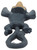 McDonald's Happy Meal Toy 2011 Rio: The Movie #8 Mauro (Loose)(Not Working), close-up rear view of the loose gray cartoon monkey figure with a long curled tail and tan head marking on a white background.