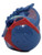 McDonald's Happy Meal Toy 2004 Lilo & Stitch The Series Play Doh #1 Rude Stitch (Figure Only), blue Stitch figure wearing red sunglasses, shown close-up against a white background.