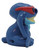 McDonald's Happy Meal Toy 2004 Lilo & Stitch The Series Play Doh #1 Rude Stitch (Figure Only), blue Stitch figure shown in side profile with red goggles, an open toothy grin, and molded Play-Doh-style details on a white background.