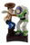 Vintage 1999 Hot Wheels Toy Story 2 Super Stunt Set Woody and Buzz Lightyear replacement figure front view