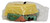Disney McDonald's Happy Meal Toy 1989 Disney's The Little Mermaid #3 Prince Eric with Sebastian in Floating Boat, vintage yellow boat toy sealed in a clear plastic bag with its illustrated Little Mermaid packaging