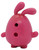 McDonald's Happy Meal Toy 2020 Pikmi Pops #6 Ebby the Bunny (Loose), back view of the pink bunny toy with long ears and small feet against a white background.