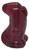 McDonald's Happy Meal Toy 2000 Monster Crazy Bones #3 Eggy Figure Red Jelly (Loose), glossy translucent dark red figure shown from the back against a white background.