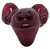 McDonald's Happy Meal Toy 2000 Monster Crazy Bones #3 Eggy Figure Red Jelly (Loose), close-up of the glossy dark red jelly-like monster figure with a molded face, shown against a white background.