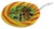 Side view of striped Scooby-Doo Spooky Flyer soft cloth disc