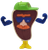 1993 McDonald's Food FUNdamentals Slugger the Steak Happy Meal toy with green cap and blue sunglasses