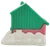 McDonald's Happy Meal Toy 1995 Polly Pocket Playset from Mattel's Totally Toy Holiday series. The toy figure features Polly Pocket inside a green and pink house with snow base