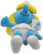 Nanco Smurfette plush doll with yellow blonde hair, white hat, embroidered white dress and attached Smurfs hang tag
