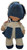 Mattel Vintage 1974 Mattel Love Notes Sweet Melody Musical Doll 12" – Original Blue Floral Outfit, rear view showing the doll’s blue floral bonnet and skirt, cream patterned blouse and pants, and original clothing tag