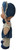 Mattel Vintage 1974 Mattel Love Notes Sweet Melody Musical Doll 12" – Original Blue Floral Outfit, side view showing the doll’s blue floral bonnet and dress, cream lace-trimmed blouse, braided blonde hair, and blue shoes.