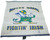 Tag Express Notre Dame Fighting Irish Roll-Up Mesh Auto Sun Shade by Tag Express – 18" x 14", white mesh car window sun shade featuring the Notre Dame Fighting Irish leprechaun mascot and blue-and-gold lettering.