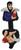 McDonald's Happy Meal Toy 1992 Snow White and the Seven Dwarfs The Evil Queen (No Dress), vintage figure showing the Evil Queen in a purple and black outfit holding a red apple above an upside-down dwarf figure, on a white background.