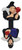 McDonald's Happy Meal Toy 1992 Snow White and the Seven Dwarfs The Evil Queen (No Dress), vintage plastic figure showing the Evil Queen in a black hood and white hair holding a red apple, with an upside-down Snow White figure beneath her on a white background.