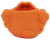 1993 Carl's Jr. Hair Dudes orange monster textured back