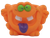 1993 Carl's Jr. Hair Dudes orange monster with green eyes and purple tongue