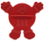 M&M's red plastic cookie cutter showing raised arms and shoes