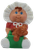 McDonald's Happy Meal toy of Cabbage Patch Kids Sara Jane from the 1994 Cabbage Patch Kids/Tonka series of toys. Sara Jane is 2.75-inches tall with red dress and wearing white bonnet and holding green box with teddy bear.