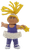 McDonald's Happy Meal toy of Ali Marie "Tiny Dancer" from the 1992 Cabbage Patch Kids' / Tonka series of toys. "Tiny Dance" features a Cabbage Patch Kid wearing a Purple leotard and tights, white tutu, white tiara, and a yellow star-shaped wand.