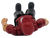 Top view of Adventure Wheels miniature figure showing red baseball cap and articulated arms