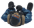 Top view of Lanard military action figure showing tactical goggles and molded equipment